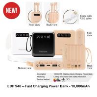 EDP948 -- Fast Charging Power Bank - 10,000mAh