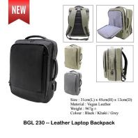 BGL230 -- Leather Laptop Backpack
