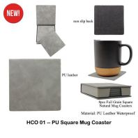 HCO01 -- PU Square Mug Coaster