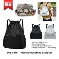 BGSS319 -- Ripstop Drawstring Backpack