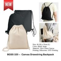 BGSS320 --  Canvas Drawstring Backpack