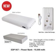 EDP957 -- Power Bank - 10,000 mAh