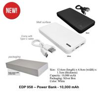 EDP958 -- Power Bank - 10,000 mAh