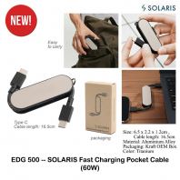 EDG500 -- SOLARIS Fast Charging Pocket Cable (60W)