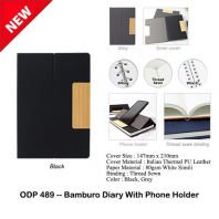 ODP489 -- Bamburo Diary With Phone Holder