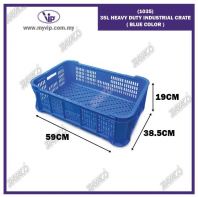 (1035) 35L HEAVY DUTY INDUSTRIAL CRATE (BLUE COLOR)