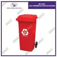 (RI-120R) 120L COMMERCIAL RECYCLE DUSTBIN