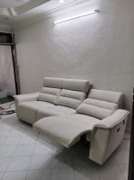 Electric Recliner Sofa   3 Seater Power Recliner Sofa, Modern Tech Sofa, Easy Clean Fabric, Pet Friendly, Comfortable & Supportive, Suitable for Living Room, Condo & Landed House, Sofa Elektrik, Recliner Sofa Malaysia, Best Sofa Supplier in Malaysia