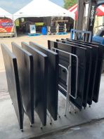 Foldable Plastic Table with Black Plastic Chair   Heavy Duty Event, Kenduri & Catering Furniture  Meja Lipat Makan & Kerusi Plastik Hitam  �����۵����� Malaysia