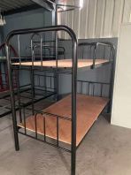 Steel Double Decker Bunk Bed with Steel Locker   Heavy Duty Dormitory Bed System for Schools, Universities & Training Centres  Katil Asrama Besi  ѧУ����˫������ Malaysia