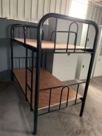 Steel Double Decker Bunk Bed with Steel Locker   Heavy Duty Dormitory Bed System for Schools, Universities & Training Centres  Katil Asrama Besi  ѧУ����˫������ Malaysia