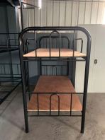 Steel Double Decker Bunk Bed with Steel Locker   Heavy Duty Dormitory Bed System for Schools, Universities & Training Centres  Katil Asrama Besi  ѧУ����˫������ Malaysia