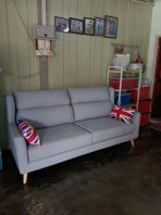 Fabric Sofa Set  Modern 3 Seater Sofa  Affordable Living Room Sofa Malaysia  Nordic Style Fabric Sofa  ����ɳ��