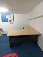 Standard Office Table with Mobile Pedestal  L Shape Office Table  Meja Pejabat Murah Malaysia  Office Furniture Supplier  �칫��