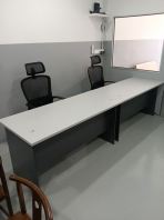 Office Table & Office Chair Set  High Back Mesh Ergonomic Chair  Standard Office Desk Malaysia  �칫������װ Standard Office Table with High Back Ergonomic Office Chair   Office Furniture Malaysia  Murah & Berkualiti