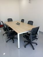 Office Meeting Table  6 8 Seater Conference Table  Modern Minimalist Discussion Table  Meeting & Conference Table  Meja Mesyuarat Pejabat KL Penang Office Furniture Malaysia