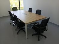 Office Meeting Table  6 8 Seater Conference Table  Modern Minimalist Discussion Table  Meeting & Conference Table  Meja Mesyuarat Pejabat KL Penang Office Furniture Malaysia