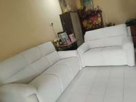 Pet-Friendly Modern Living Room Sofa   Easy Clean Fabric, Minimalist & Durable Design  Perfect Sofa for Hari Raya, Chinese New Year & Deepavali Home Decor  Family-Friendly Lounge Seating for Malaysian Homes