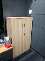 Home & Office Storage Cabinet | Wood Finish Cupboard | Kabinet Kayu Serbaguna - Storage Cabinet with Lock | Office & Home Filing Cabinet | Wooden Cupboard Supplier Malaysia