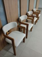 Modern Lobby & Visitor Chair   Comfortable Wooden Frame Seating for Office, Hospital, Caf�� & Restaurant  Elegant Waiting Area & Reception Chair  Professional Commercial Furniture Supplier Malaysia