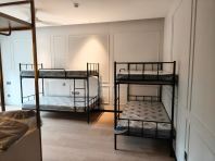 Double Decker Metal Bed with Single Mattress   Katil Asrama Besi Kukuh & Jimat Ruang + Tilam Rebond Foam 5 Inch Ketumpatan Tinggi  Ideal for Asrama, Hostel, Worker Dormitory, Projek JTK & Penginapan Berkumpulan  Pembekal Katil Asrama & Tilam Malaysia (Penang, Kedah, Perlis, Perak, KL, Selangor & Nationwide