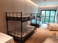 Double Decker Metal Bed with Single Mattress   Katil Asrama Besi Kukuh & Jimat Ruang + Tilam Rebond Foam 5 Inch Ketumpatan Tinggi  Ideal for Asrama, Hostel, Worker Dormitory, Projek JTK & Penginapan Berkumpulan  Pembekal Katil Asrama & Tilam Malaysia (Penang, Kedah, Perlis, Perak, KL, Selangor & Nationwide