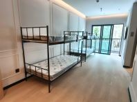 Double Decker Metal Bed with Single Mattress   Katil Asrama Besi Kukuh & Jimat Ruang + Tilam Rebond Foam 5 Inch Ketumpatan Tinggi  Ideal for Asrama, Hostel, Worker Dormitory, Projek JTK & Penginapan Berkumpulan  Pembekal Katil Asrama & Tilam Malaysia (Penang, Kedah, Perlis, Perak, KL, Selangor & Nationwide