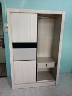 Sliding Wardrobe 4ft x 6ft (Budget Series)   Almari Pintu Gelangsar Jimat Ruang, Rekaan Moden & Harga Berpatutan  Ideal for Bedroom, Apartment, Rental Unit & Homestay  Pembekal Almari Bilik Tidur Malaysia (Penang, KL, Selangor & Nationwide)