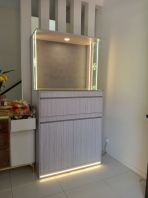 Modern Chinese Buddhist Prayer Altar Cabinet Malaysia   �ִ���̰���̨��� with LED Lighting & Feng Shui Design  Full-Height Home Altar Cabinet with Storage  Suitable for Landed House & Condo  Altar Supplier Malaysia (Penang, KL, Selangor, Johor & Singapore)