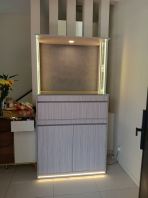 Modern Chinese Buddhist Prayer Altar Cabinet Malaysia   �ִ���̰���̨��� with LED Lighting & Feng Shui Design  Full-Height Home Altar Cabinet with Storage  Suitable for Landed House & Condo  Altar Supplier Malaysia (Penang, KL, Selangor, Johor & Singapore)