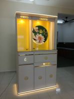 Modern Chinese Feng Shui Prayer Altar Table Cabinet   LED Lighted����̨ & ������ Elegant & Auspicious Design  Ideal for Chinese Buddhist & Taoist Worship, Small Apartment & Landed House  Pembekal����̨ Malaysia (Penang, KL, Johor, Melaka, Ipoh & Nationwide)