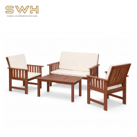 Outdoor Wooden Sofa Set ( MATAHARI Series ) - Garden Table Bench Set