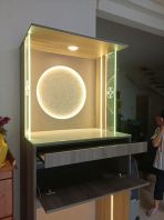 Modern Chinese Buddhist Prayer Altar Cabinet with Feng Shui Design   Contemporary Home Worship Table with LED Lighting & Storage  Suitable for Home, Condo & Small Apartment  Altar Cabinet Supplier Malaysia (Penang, KL   Cheras, Puchong, Johor, Melaka, Ipoh & Singapore)