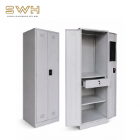 Full Height Steel Wardrobe with Swing Door ( SCM -0010 ) | Custom Steel Locker