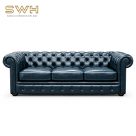 ELRIC III Chesterfield Sofa | PREMIUM PU Leather Chesterfield Sofa