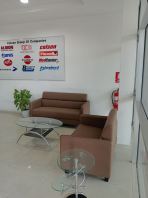 Office Sofa for Lobby & Reception Area   Modern Waiting Area Sofa Malaysia  Budget Office Sofa Set for Reception, Showroom & Corporate Office  2 Seater PU Leather Sofa  Office Furniture Supplier Malaysia (KL, Selangor, Penang & Nationwide)