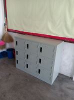 Half Height Steel Locker   9 Compartment Metal Locker Cabinet  Multi Purpose Shoe Rack Locker for School, Classroom, Office & Staff Storage  Heavy Duty Steel Locker Cabinet  Locker Supplier Malaysia (Penang, KL, Selangor & Nationwide)