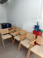 Solid Wood Rattan Dining Chair   Kerusi Kayu Rotan Modern  Cafe Dining Chair  Office Pantry Chair  Wooden Chair Supplier Penang, Prai, Bukit Mertajam, Butterworth, Kulim