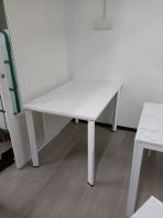 White Office Table   Writing Desk  Simple Modern Office Desk  Meja Pejabat Minimalist  Office Table Supplier Penang, Prai, Bukit Mertajam, Butterworth, Kulim