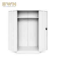 Full Height Wardrobe With Steel Swinging Door C/W 1 Adjustable Shelve At Top & 1 Cloth Hanging Bar At Bottom