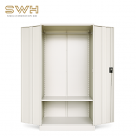 Full Height Wardrobe With Steel Swinging Door C/W 1 Cloth Hanging Bar At Top & 1 Adjustable Shelve At Bottom