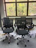 Office Chair Mesh   Ergonomic Office Chair  Kerusi Pejabat Adjustable  Swivel Office Chair with Wheels  Office Chair Supplier Penang, Prai, Bukit Mertajam, Butterworth, Kulim