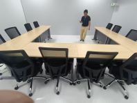 Office Table Malaysia   Modular Desk Arrangement for Meeting & Training Setup  U Shape Conference Table KL Penang