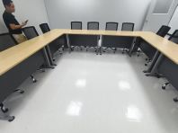 Office Table Malaysia   Modular Desk Arrangement for Meeting & Training Setup  U Shape Conference Table KL Penang