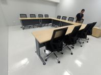Office Table Malaysia   Modular Desk Arrangement for Meeting & Training Setup  U Shape Conference Table KL Penang