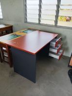 Office Table and Chair Set | Teacher Office Desk | School Teacher Table & Chair Malaysia | Meja Guru Sekolah dan Kerusi Pejabat | Set Meja Cikgu Sekolah Moden Berkualiti