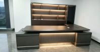 Luxury CEO Office Table Set Malaysia | Modern Director Executive Desk & Cabinet | Premium Home Office Table and Cabinet | Meja Pengarah Premium Moden | Meja CEO Pejabat Eksklusif Dengan Kabinet | Penang,Georgetown,Tanjong Tokong,Jelutong, Bayan Lepas, KL, Puchong  