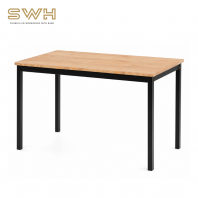 Rectangle Solid Wood Dining Table ( Natural - Bistro Leg ) | Cafe Dining Table