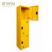 3 Compartment Steel Locker With Steel Swinging Door C/W Soft Close Hinges & Handle Digital Numbering Lock. ( Custom Locker )