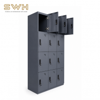 12 Compartment Steel Locker With Steel Swinging Door C/W Soft Close Hinges & Handle Camlock. ( Custom Locker )